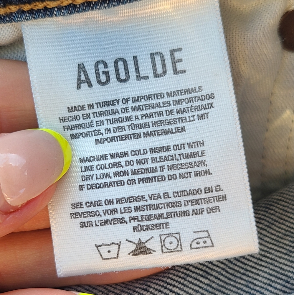 AGOLDE 25 Riley High Rise Straight Crop Jeans - Picture 5 of 10